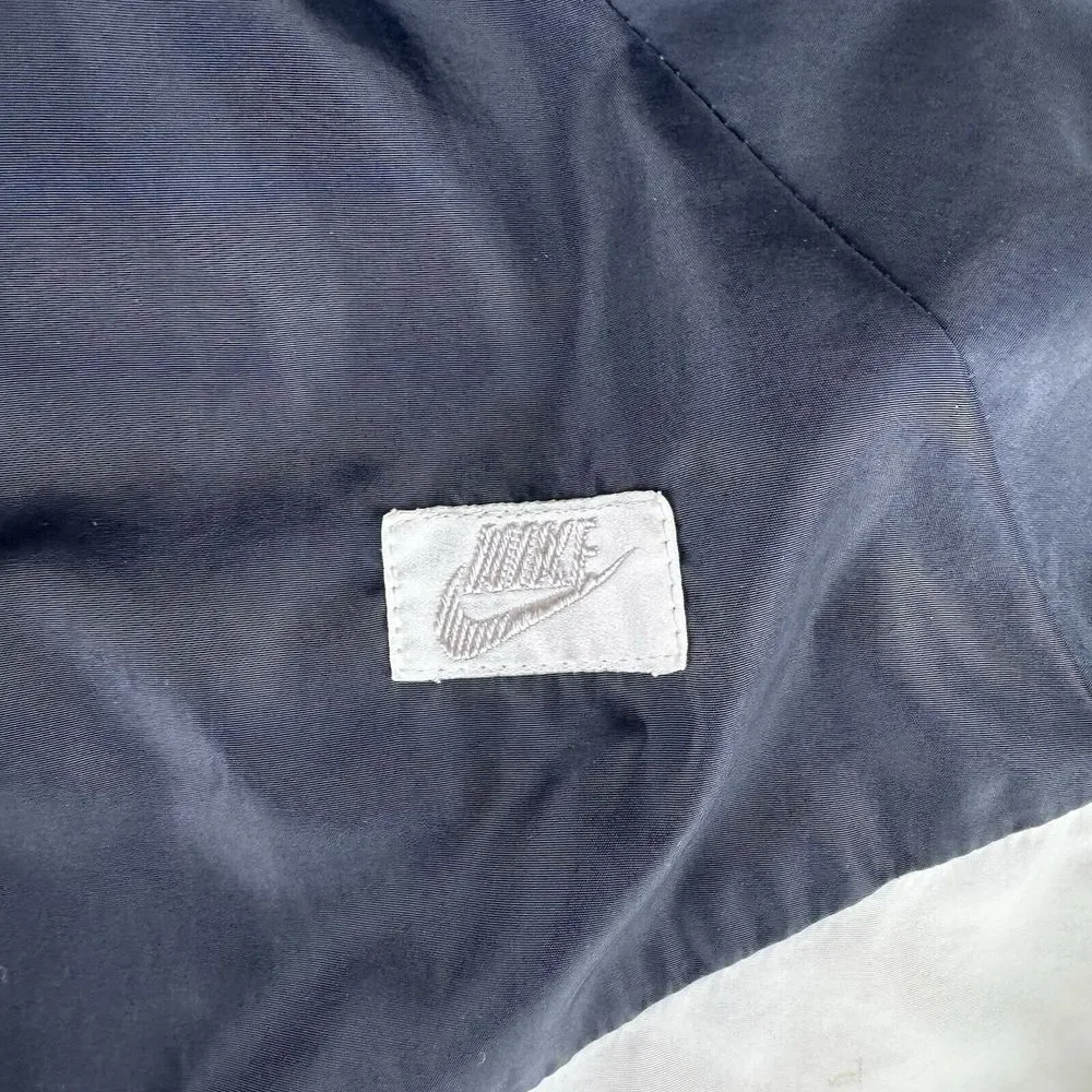 Vintage Nike Windrunner Jacket 90s White Black‎ Men's Size Large Runs Small